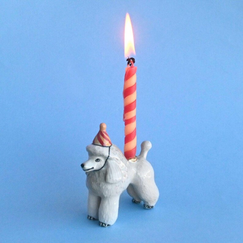 Poodle Retriever Cake Topper |  Year of the Dog | Chinese Zodiac | Camp Hollow Ceramic Party Animal