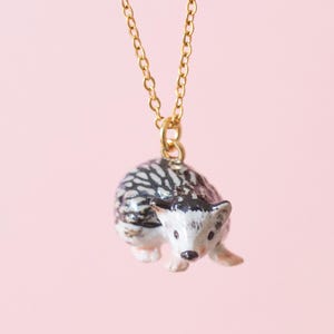 Hedgehog Necklace | Camp Hollow Ceramic Animal Jewelry