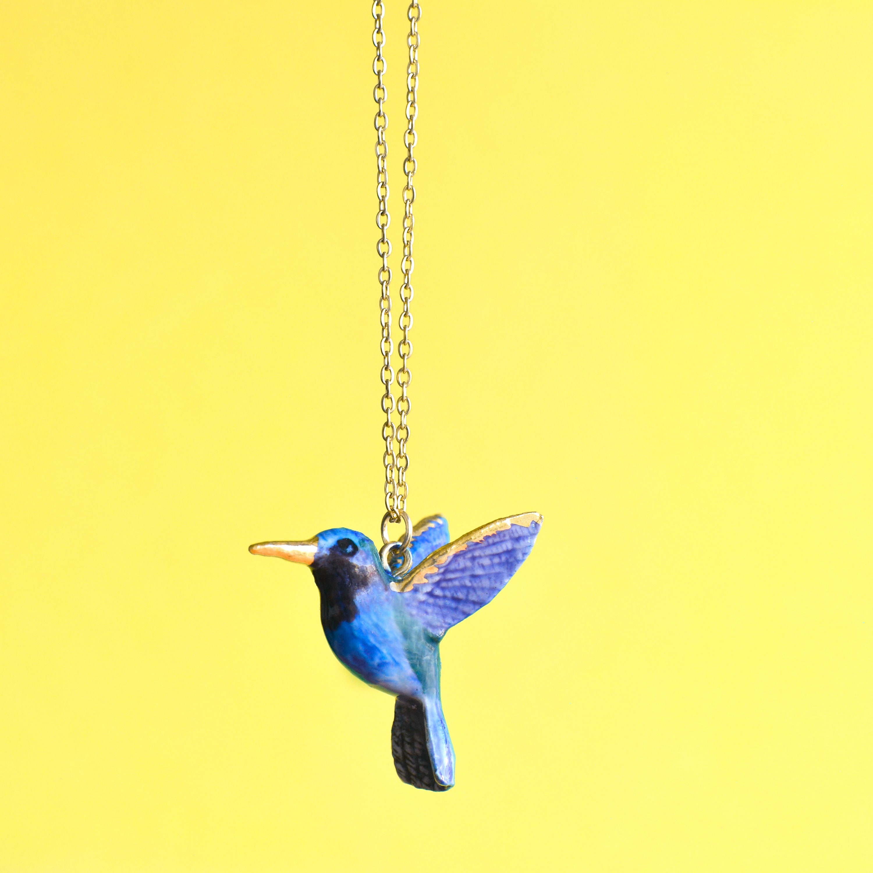 Royal Matter Hummingbird Cremation Urn Pendant – Stainless Steel Keepsake Necklace With 22" Chain