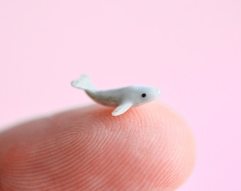 World&#39;s Tiniest Whale Figurine  | Miniature Hand-painted Porcelain | Incredibly Small Creatures | Collect them all!