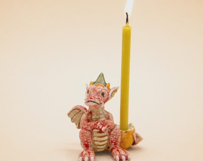 Year of the Dragon Porcelain Cake Topper: Camp Hollow Collectible