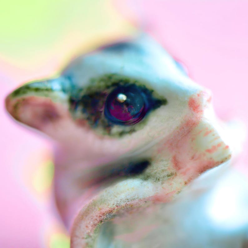 Sugar Glider Necklace | Camp Hollow Ceramic Animal Jewelry