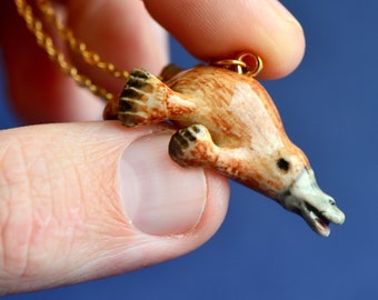 Platypus Necklace Handcrafted Porcelain Jewelry Camp Hollow