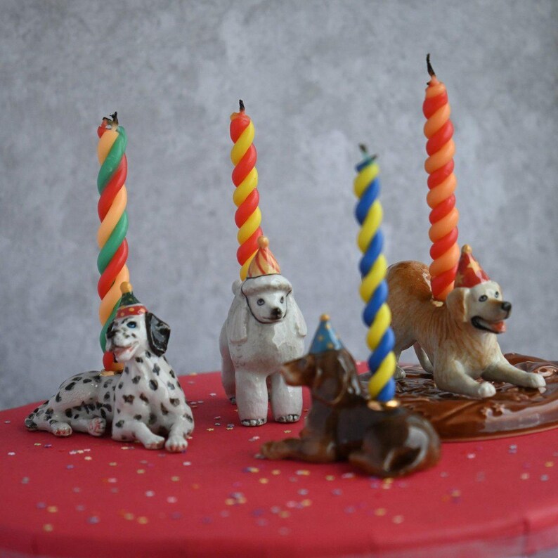 Poodle Retriever Cake Topper |  Year of the Dog | Chinese Zodiac | Camp Hollow Ceramic Party Animal