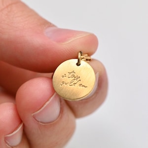 Engraved Charm &#39;Stay Golden&#39;
