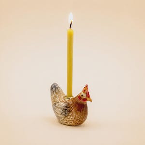 Year of the Rooster Cake Topper | Porcelain Figurine | Camp Hollow Collectable Heirloom Art | Birthday Candle Holder | Collect them All!