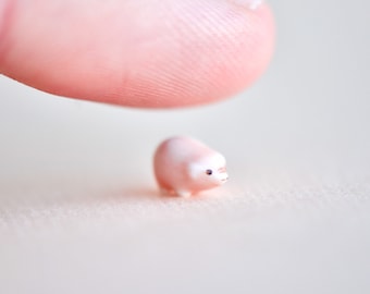 World&#39;s Tiniest Pig Figurine  | Miniature Hand-painted Porcelain | Incredibly Small Creatures | Collect them all!