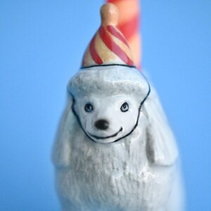 Poodle Retriever Cake Topper |  Year of the Dog | Chinese Zodiac | Camp Hollow Ceramic Party Animal