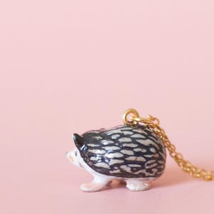 Hedgehog Necklace | Camp Hollow Ceramic Animal Jewelry