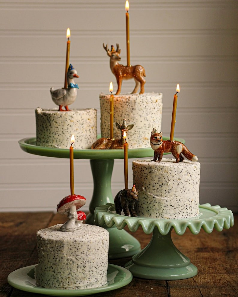 Goose Cake Topper  (Blue) |  Camp Hollow Ceramic Party Animal