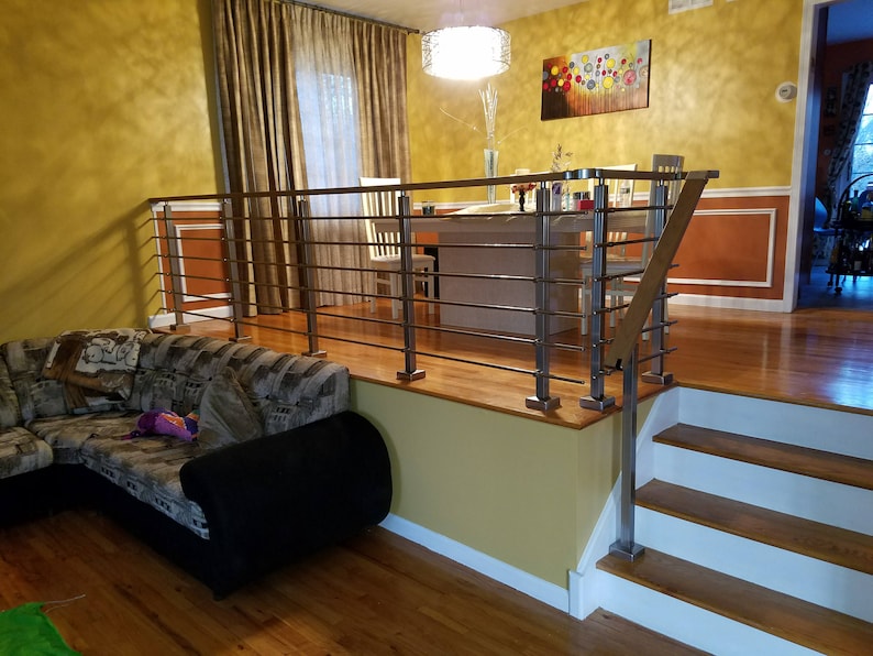 Modern Square Stairs Balcony Hand Rail Staircase Railing Kit ...