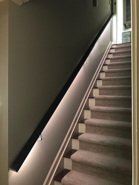 Led Square Flat Wall Mount Modern Stair Hand Rail Staircase - Stair Banisters Wall Mounted