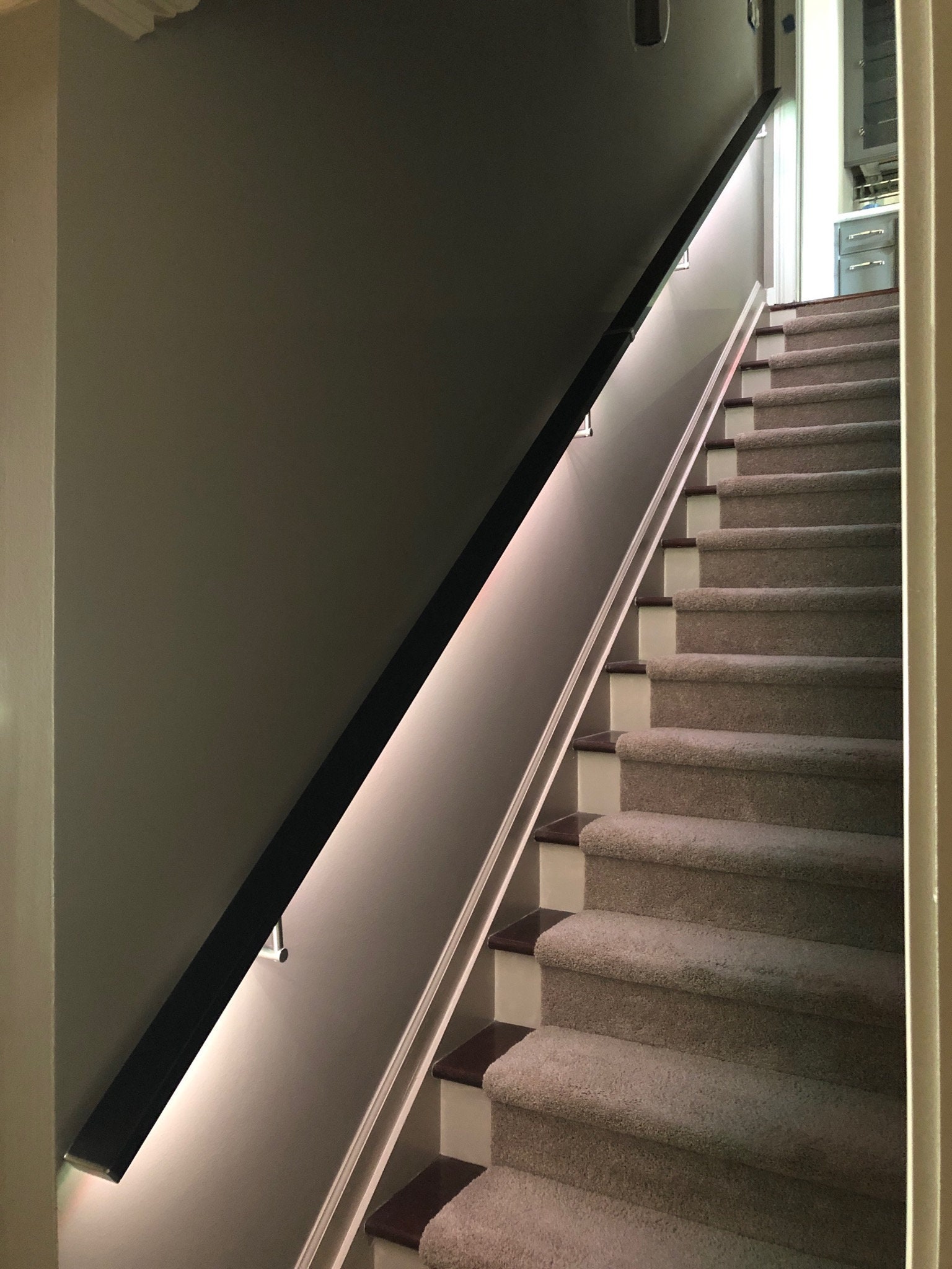 Lighted handrail for stairs deals