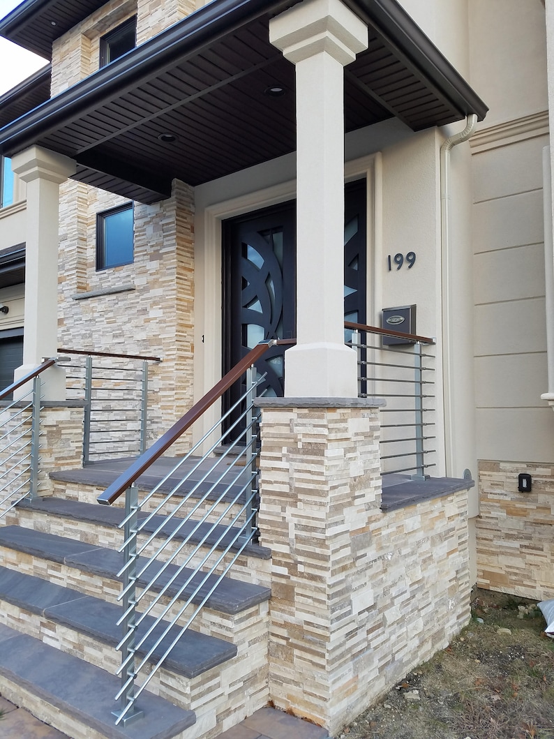 Modern Square Stairs Balcony Hand Rail Staircase Railing Kit | Etsy