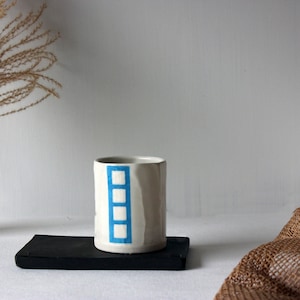 Coffee Tumbler, Ceramic Tumbler, Coffee Cup, Ceramic Espresso Cup, Cappuccino Cup, Handmade Ceramic Glass, Small Cup, H andmade Pottery Gift