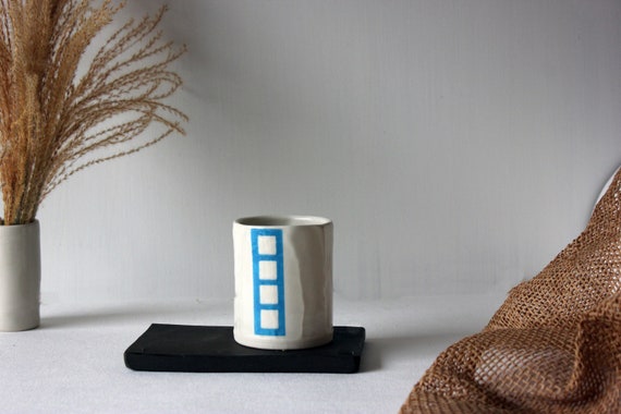 Coffee Tumbler, Ceramic Tumbler, Coffee Cup, Ceramic Espresso Cup, Cappuccino Cup, Handmade Ceramic Glass, Small Cup, H andmade Pottery Gift