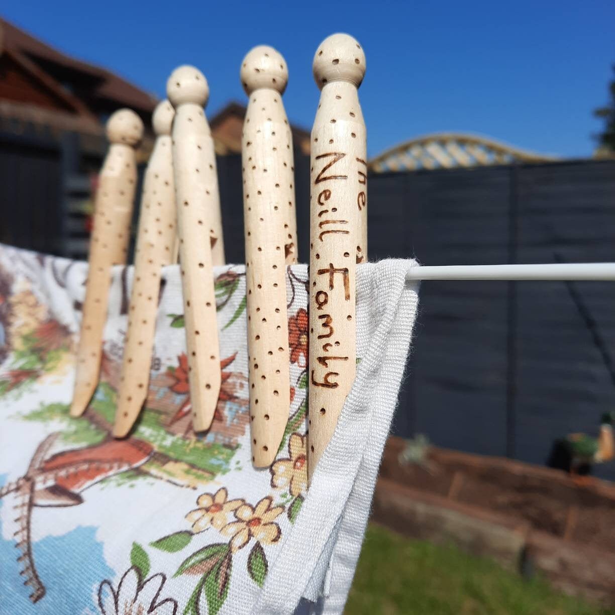 Family Name Dolly Pegs Set of 12 Traditional Wooden Peg for Etsy Australia