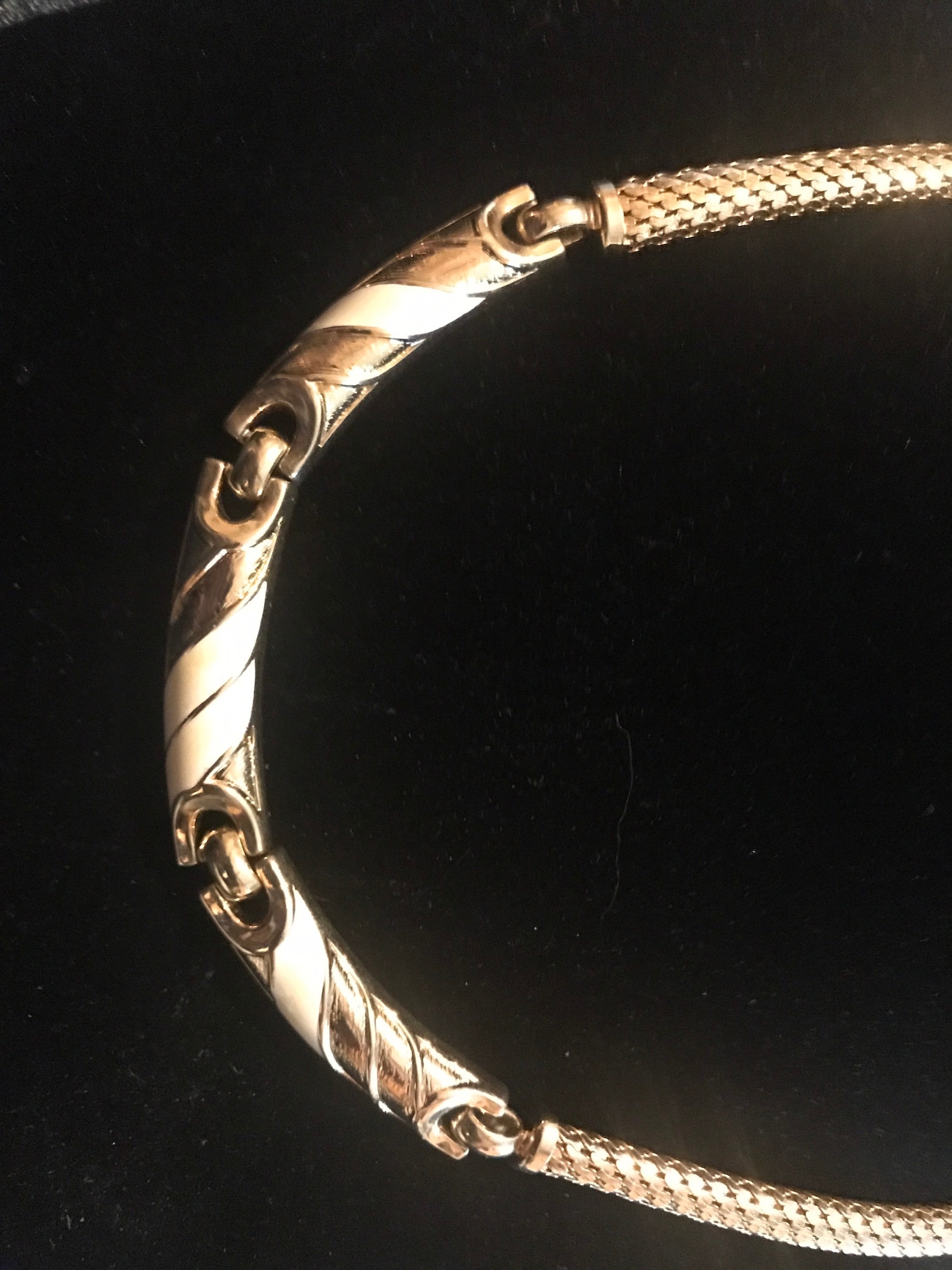 Vintage crosse germany goldstone necklace Etsy