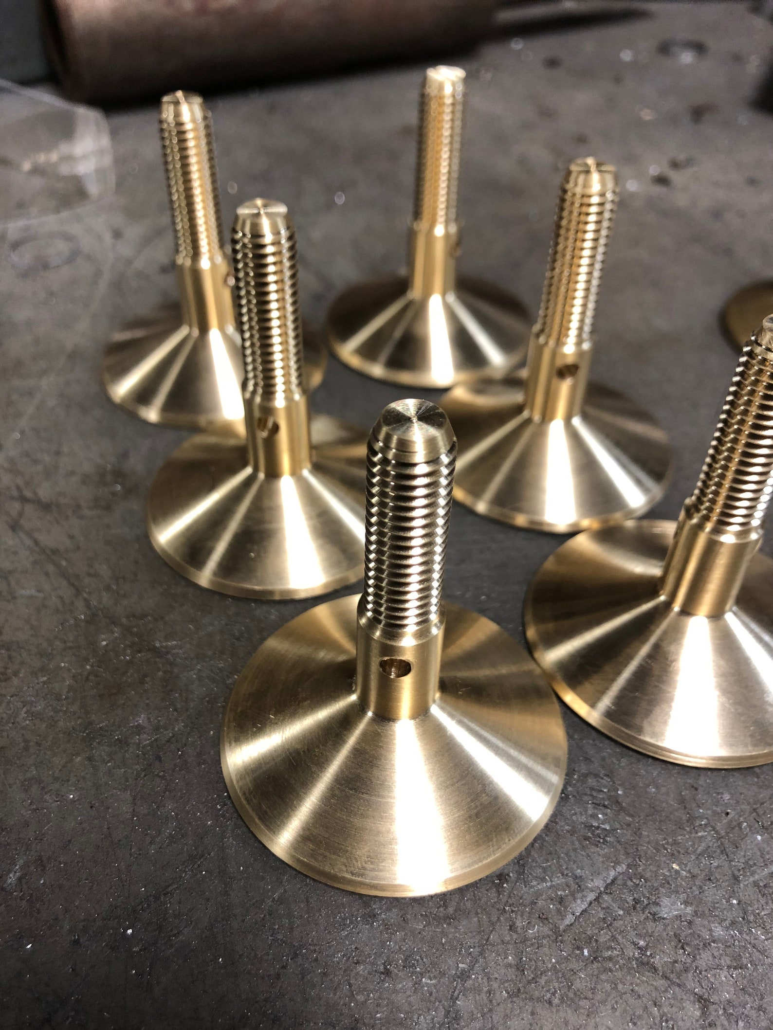 Retro furniture Feet Furniture Feet Leveling feet brass Etsy