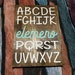 Rustic abc Elemeno Wood Sign Alphabet Kids Children ABCD Room Love ...