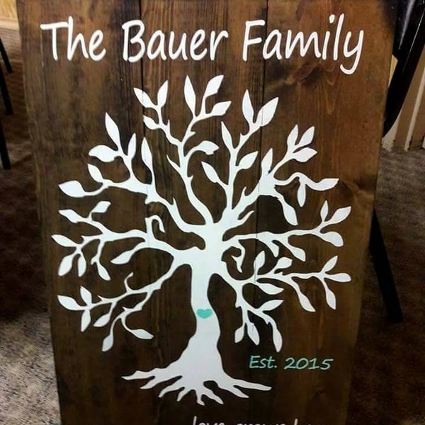 Established christmas tree