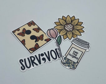 Mental Health Matters Stickers | Waterproof Stickers | End the Stigma | Water Bottle Sticker | Laptop Sticker | Hydroflask Sticker