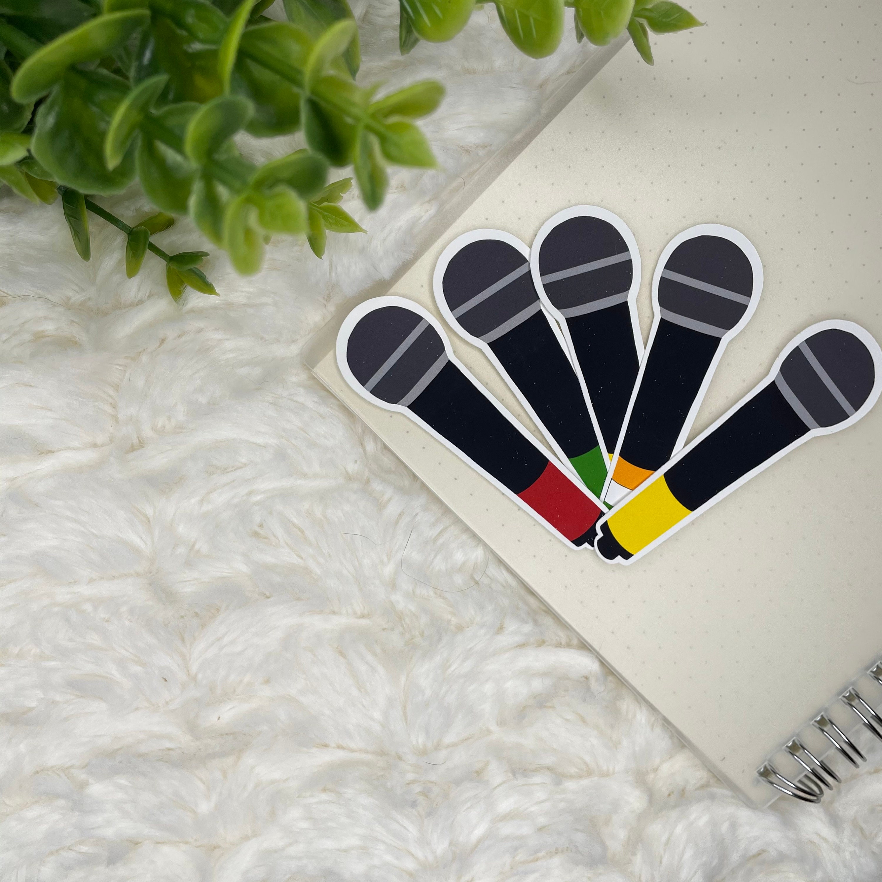 One Direction Inspired Microphone Stickers | Waterproof Stickers | Bo…