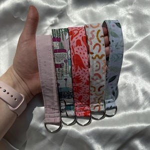 Handmade Fabric Keychain/Key Fob Wristlets | Cute Keychain | Fabric Keychain | Floral Keychain | Bridal Party Gift | Stylish Key Fob