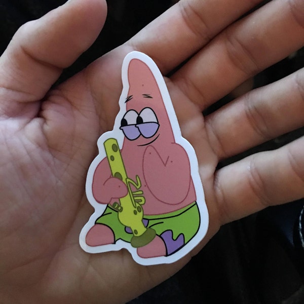 Sponge Bong and Patripped (Spongebob Squarepants Marijuana Sticker)