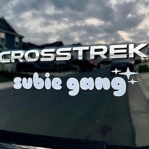 Subie Gang Car Decal White Vinyl or Black Vinyl | Subaru Sticker