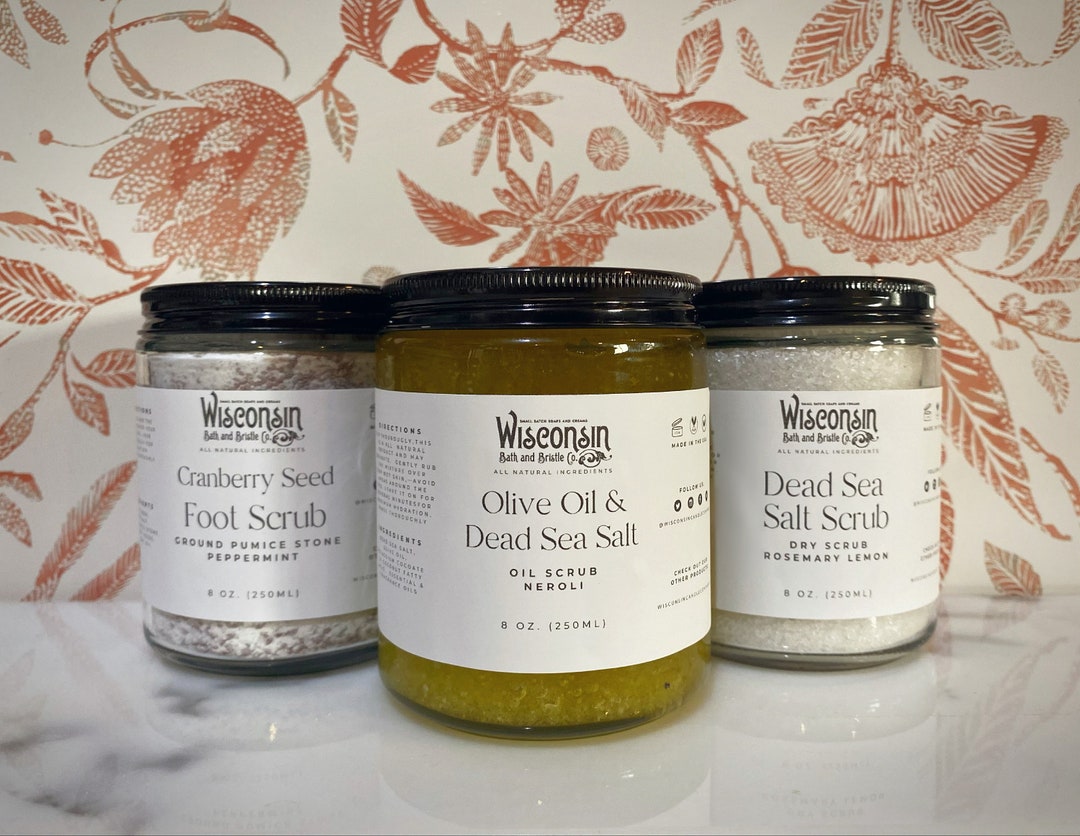 Dead Sea Salt & Olive Oil Scrub Etsy Italia