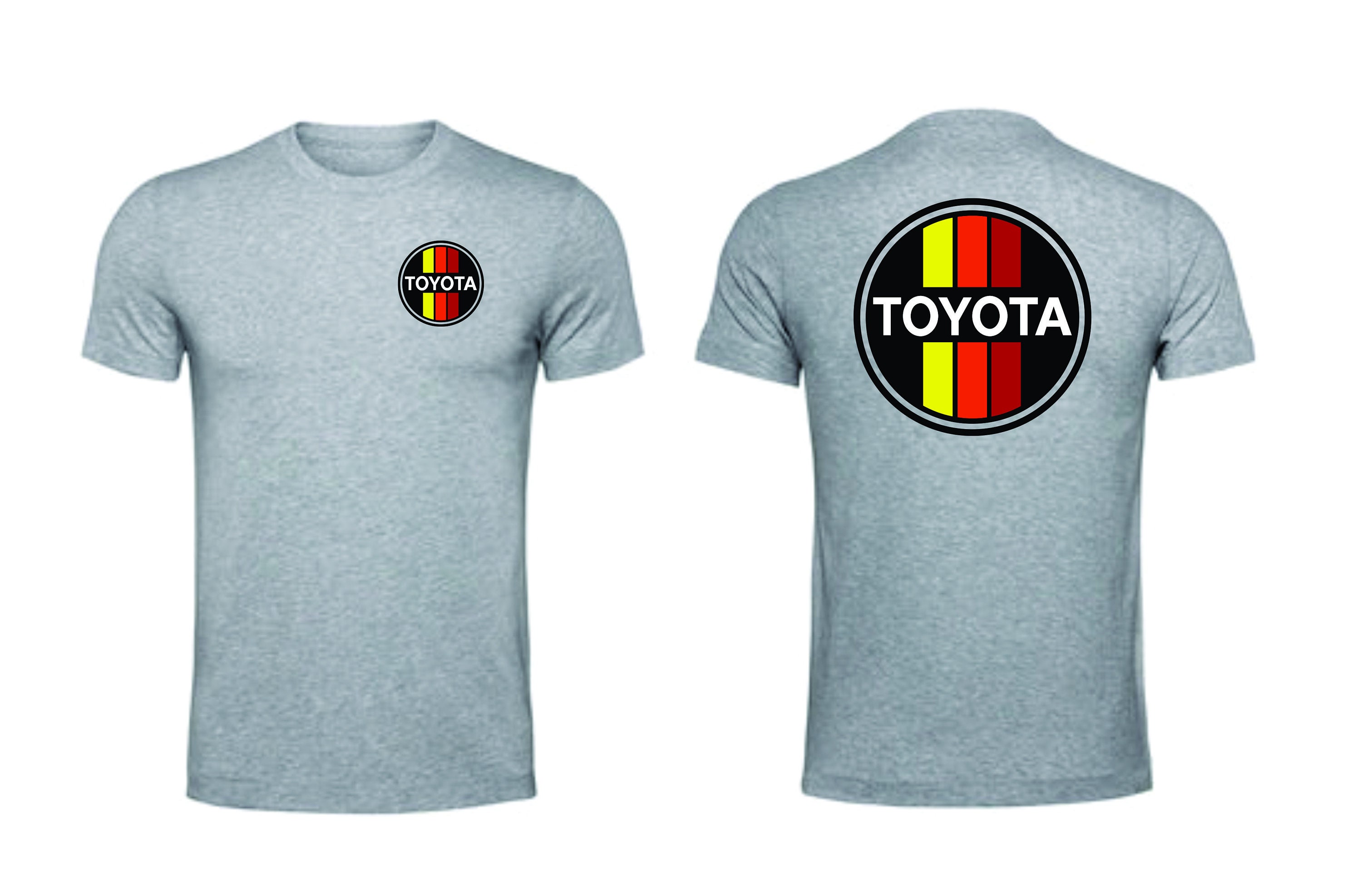 Toyota Tshirt with Toyota Logo on Front & Back Custom Toyota Etsy