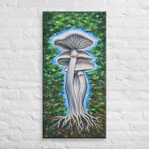 Mushroom Medicine Stretched Canvas Print