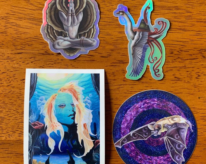 Surreal Nature Stickers