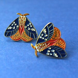 Moth Pin, Regal Moth Pin, Moth Art, Unique Gift
