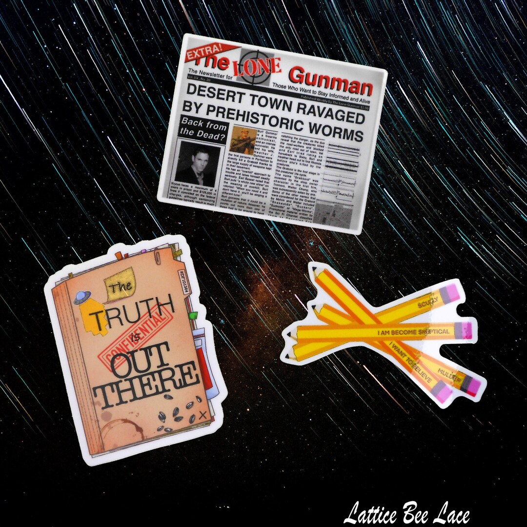 X Files Sticker Pack Sampler Etsy