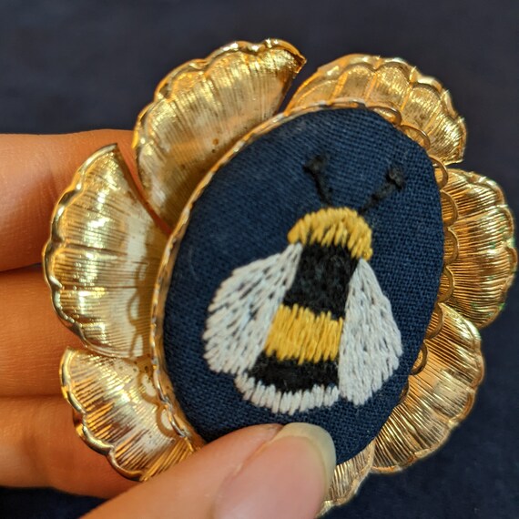 Bee Embroidery Pin - image 5