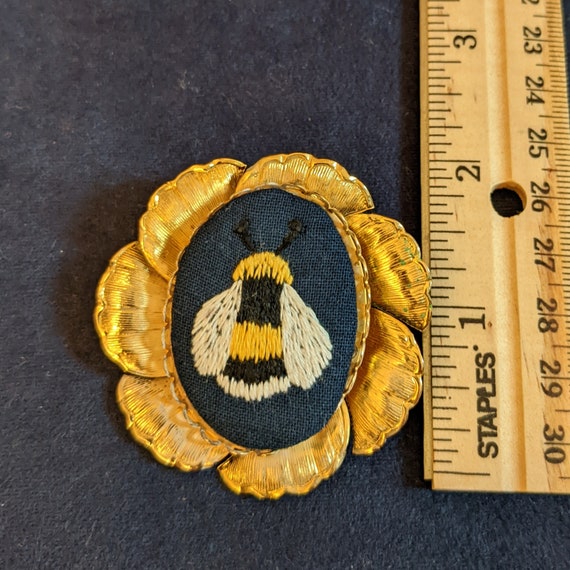 Bee Embroidery Pin - image 1