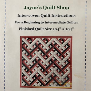 Paper Copy Interwoven Quilt Pattern