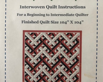 Paper Copy Interwoven Quilt Pattern