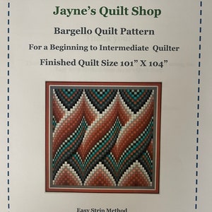 Paper Copy Bargello Quilt Pattern