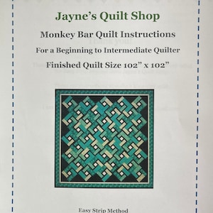 Monkey Bar Paper Copy Quilt Pattern