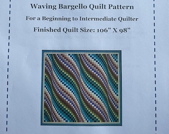 Paper Copy Waving Bargello Quilt Pattern