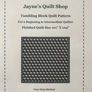 Tumbling Block Quilt Pattern image 4