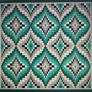 Doppel Arabesque Bargello Quilt Muster
