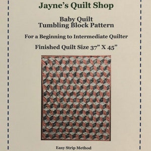 Tumbling Block Baby Quilt Pattern