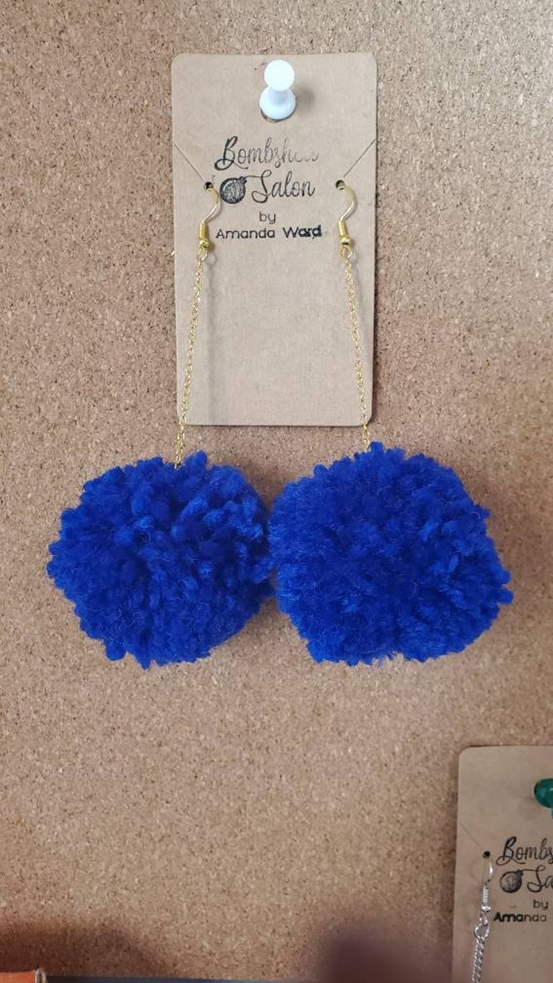 Pom Pom Earrings