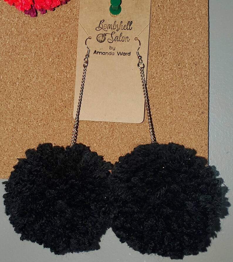 Pom Pom Earrings