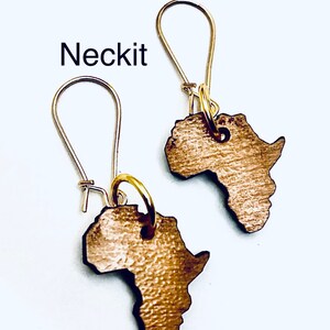 Small Africa Dangle Earrings