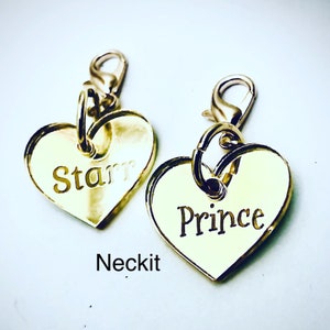 Custom Mirrored Acrylic Heart Charm